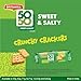 BRITANNIA Crackers 50 50 Sweet and Salty Biscuit 2.19oz (62g) - Delicious, Light & Crispy Grocery Cookies - Best Treat for Friends & Family (Pack of 6)