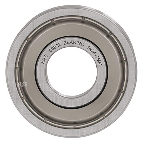 XIKE 10 pcs 609ZZ Ball Bearings 9x24x7mm Chrome Steel and Double Metal Seal, 609-2Z Miniature Deep Groove Ball Bearing - Image 5