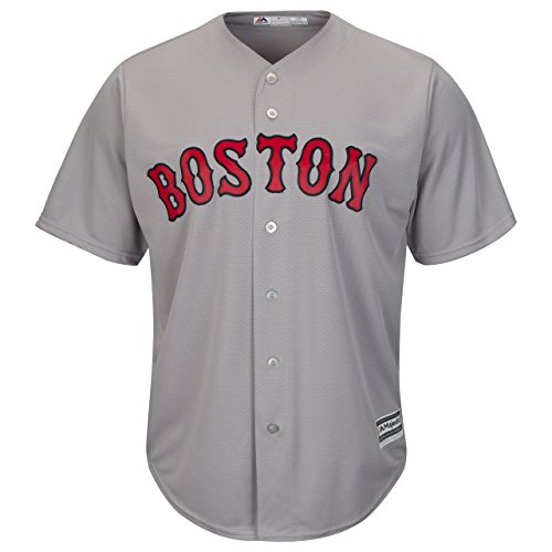 Licenza ufficiale Majestic Athletic MLB Boston Red Sox Cool Base Road Grey Jersey X Large