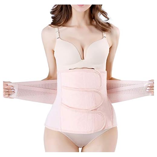 Cinta pós-parto de recuperação de cesariana suporte para as costas faixa de barriga modelador, rosa, Postpartum Waist 24"-26",XS/S