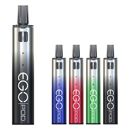 �W���C�e�b�N eGo Pod System Kit AST Version 1000mAh 2ml �d�q�^�o�R �X�^�[�^�[�L�b�g VAPE �x�C�v �։� �R���p�N�g �����^�� �|�b�hMetal Black)