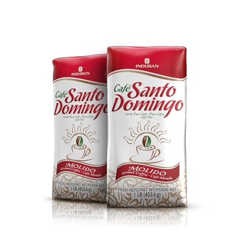 Image of Cafe Santo Domingo, 16 oz Bag, Ground Coffee, Medium Roast - Product from the Dominican Republic (Pack of 2)