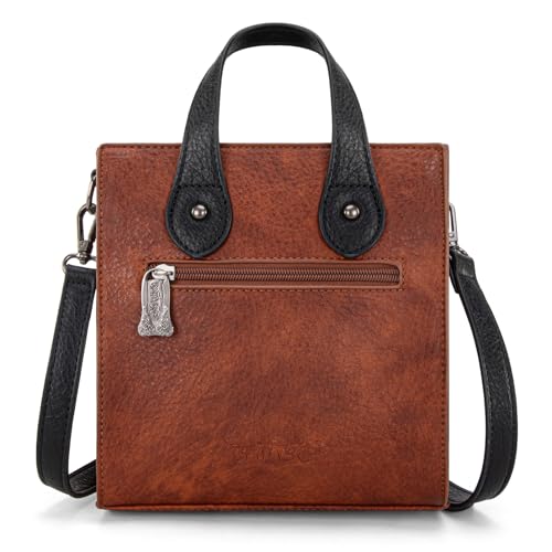 Image of Trinity Ranch Crossbody Bags for Women Mini Handbag Floral Tooled Concho Collection