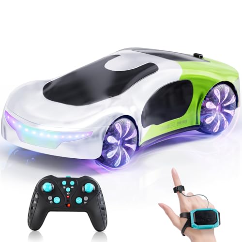 JoySpark Toys Gesture Sensing RC Stunt Cars Remote Control Car with Light Spray & Music & 360° Rotate,2.4GHz Drift RC Car Toy for Kids,Cool Birthday Gifts for Boys Girls Age 6 7 8 9 10 11 12+