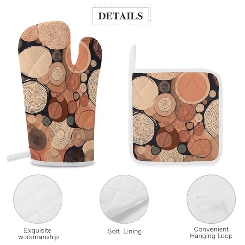 Gants de cuisine pour pendaison de crémaillère au design bois - 5