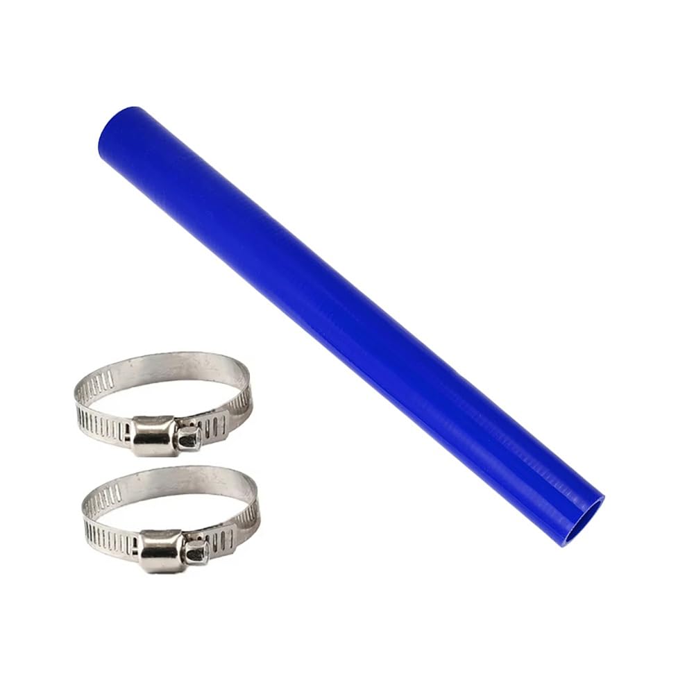 Manguera De Refrigerante De Silicona Azul (DI 16-85 Mm, 500 Mm) - Reforzada Multicapa, Con 2 Abrazaderas, Compatible Con La Mayoría De Los Vehículos(ID 80mm)