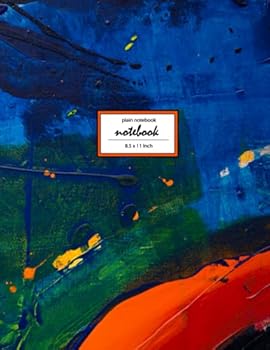 Paperback Notebook: Unruled/Unlined/Plain Notebook/Sketchbook - (8.5 x 11 inches) Large - 110 Pages - Art Painter 1 Book