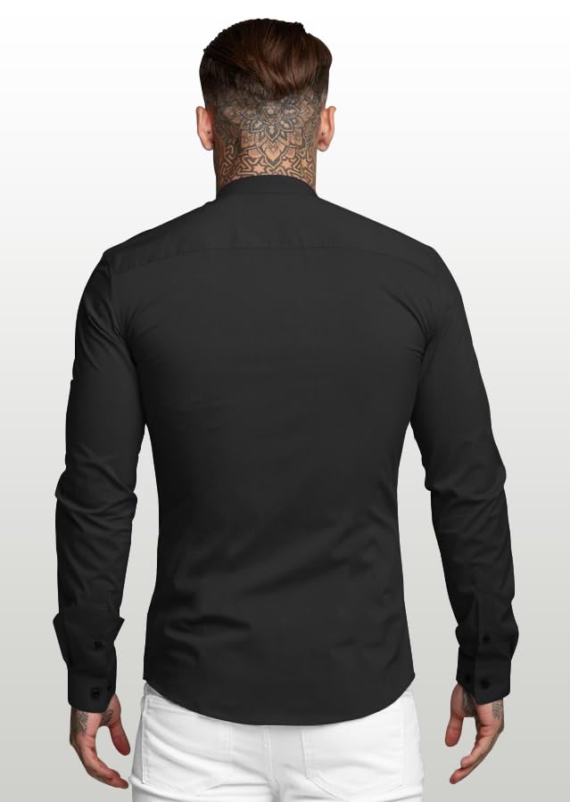 Image of Noble Monk Men's Full Sleeve Shirt | Casual Shirt for Men | Stylish Cotton Blend | Comfortable Everyday Wear | Button Down Clothing | Travel & Outdoor Apparel