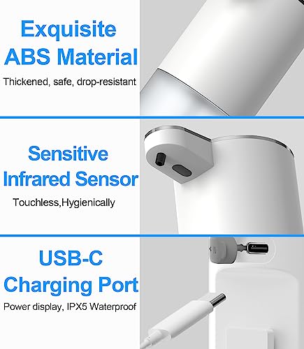 Josnown XSJ04 Foaming Soap Dispenser, Touchless Automatic Soap Dispenser thumb #2