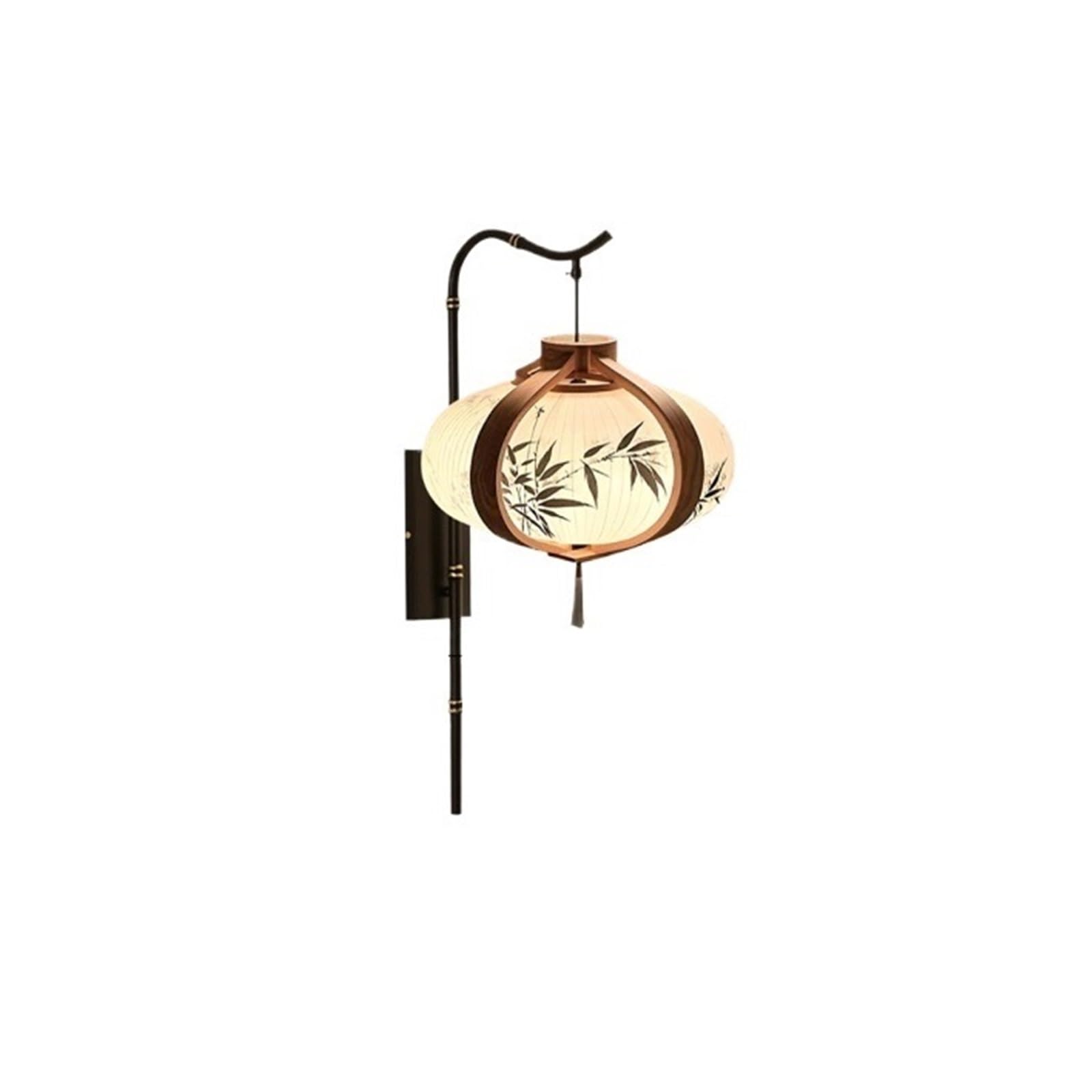 Yinj9562fg Living Room Bedroom Retro Painted Lantern-Shaped Lamps Living Room Tea Bedside Wall Lights Decor