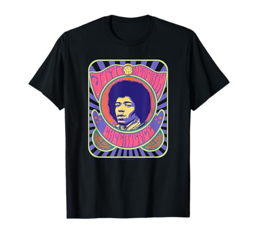 Photo de Jimi Hendrix Affiche Psychédélique T-Shirt