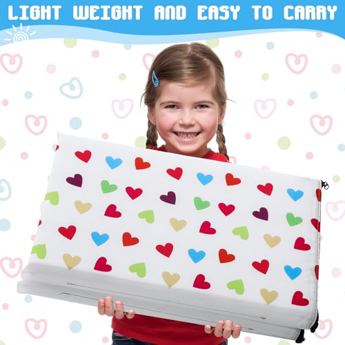 Image of Shellwei Vinyl Nap Mat Kid Preschool Daycare Sleep Mat,Heart