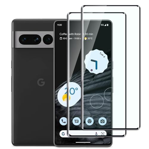 Dlxiks Protector de Pantalla para google pixel 7 Pro, Cristal templado Antiarañazos,Dureza 9H, fácil instalación, Sin Burbujas, Antiarañazos, HD Transparente, 2 Unidades