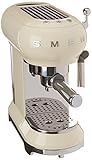 SMEG Macchina da caffè Espresso ECF01CREU, 2 Cups, Crema