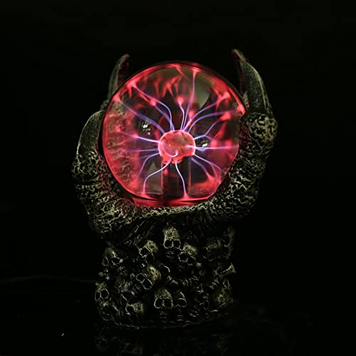 Lampada a Sfera Palla al Plasma sensibile al Tocco ， Lampada al Plasma alimentata da USB/Batteria ， novità Gioco Halloween