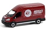 2015 Transit LWB High Roof Van Burgundy Motorcycle Sales & Service Route Runners Series 3 1/64 Diecast Model by Greenlight 53030B