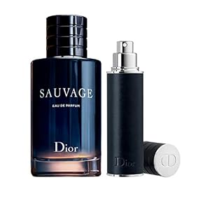 Christian Dior Sauvage For Men 2 Piece Set (3.4 Oz Eau De Parfum Spray / 0.34 Oz Eau De Parfum Spray /10 Ml Mini)