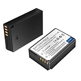 LP-E10 Akku für Canon Wiederaufladbar 2er-Pack - 960mAh Kompatibel mit Canon EOS 4000D, 2000D, 1300D, 1100D Kamera