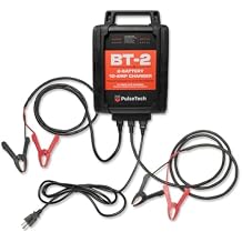 PulseTech BT-2 Dual Station, 2-Battery, 10-Amp Recovery Charger and Maintainer for 12-Volt Batteries
