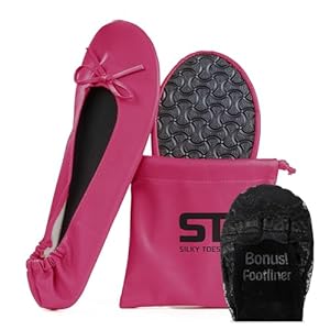 Women’s Foldable Portable Travel Ballet Flat Roll Up Slipper Shoes