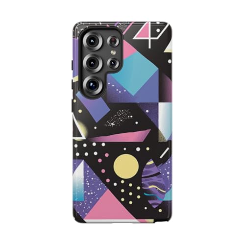Coque rigide Samsung S25 Ultra brillante et antichoc avec design Vaporwave