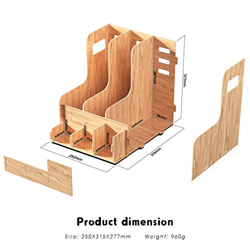 JOPOO Magazine File Houder Bureau Organizer Opslag Document Rack voor School Student - Image 7