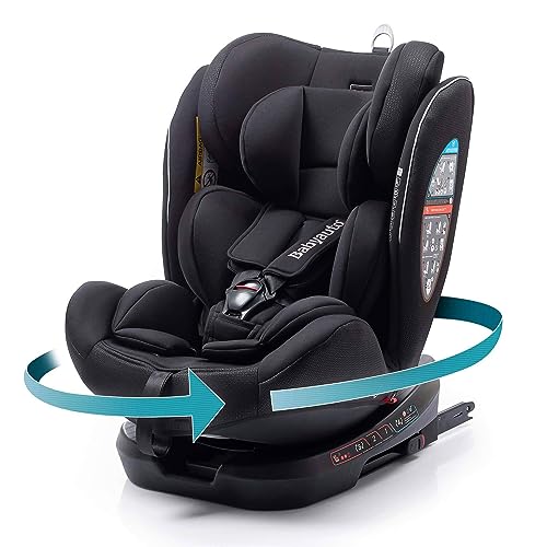 BABYAUTO - Silla de auto BIRO D FIX GR. 0+/1/2/3 - Edad: desde el nacimiento hasta los 12 años - 0 - 36kg - Acontramarcha hasta los 18kg - Giratoria...