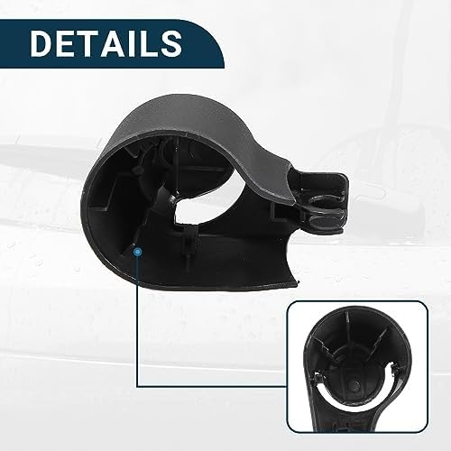 YJTYC Capuchon Bras D'Essuie-Glace Arrière Pour Volkswagen Caravelle T5 2007-2015 6Q6955435D, Cache Capuchon Bout Bras Essuie Glace Arrière Pare-Brise Couvercle Plastique