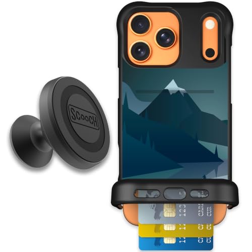 Scooch for iPhone 17 Pro Max Wallet Case, Wingmate, Midnight Ridge