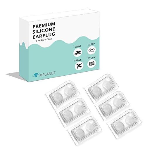 MPlanet Earplugs - Soft Silicone Ear Plugs - 6 Pair Silicone Ear Plugs for Sleeping, Noise Cancelling, Reduction snoring, Concert, Musicians, Sound Blocking, downbeats, Kids Swimming