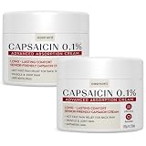 Easment Capsaicin Pain Relief Cream – Topical & Muscle Pain Relief for Joint, Nerve & Back Pain – Medicated Pain Cream with Capsaicin 0.1% – Arnica, Aloe & Chamomile, 4.23 Fl Oz (8.46oz 2pack)