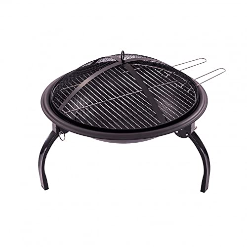 Oypla 54cm Portable Folding Firepit Outdoor Garden Patio Heater BBQ Grill
