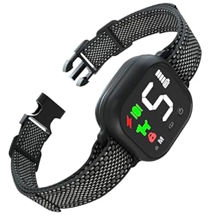 Meloive Collier Anti Aboiement Chien,Collier Anti-aboiement Intelligent,4 Modes Son/Vibration/Choc Statique,IP67 Étanche et Rechargeable pour Petit Gros Chien,Noir