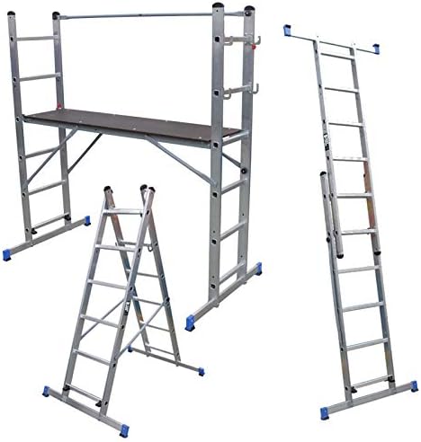 Multi Purpose Platform and Scaffold Combination Step Ladder, Work Platform