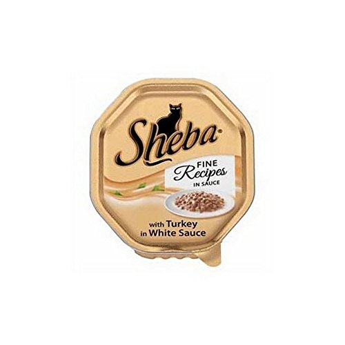 Sheba Fine Recipes Cat Food with Turkey in White Sauce (85g) (Pack of 6)