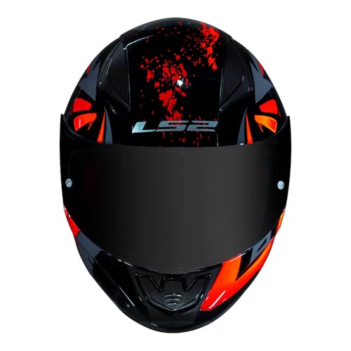 Capacete Ls2 FF353 Rapid Tagline Preto e Laranja Tamanho:58