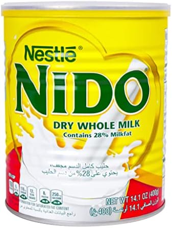 Nestle Nido Milk Powder, Imported from Holland, Specially Formulated, Fortified with Vitamins and Minerals, Easy To Prepare, over 12 months, 14.1 oz