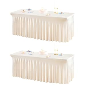 2 Packs Ivory Table Clothes for 6 F...