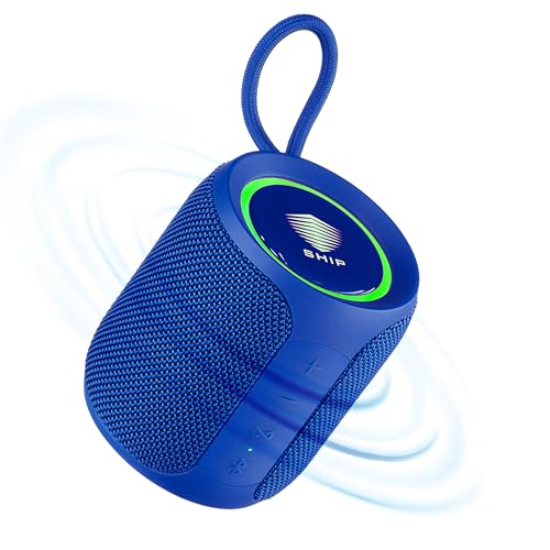 SHIP Coral BTS08 Pro Series 16W Bluetooth Speakers with LED Lights | IPX7 Water Resistance | TWS Feature | Up to 14H Total Playtime | Multi-Compatibility Modes (Turkish Sea Blue)