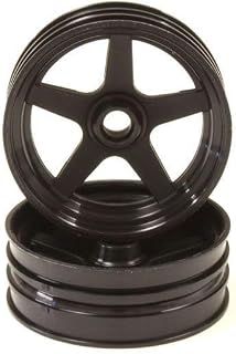 Kyosho- Llantas Delanteras, Color Negro (K.SCH003BK)