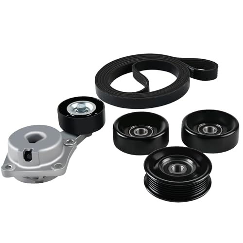 Tecoom Timing Serpentine Belt Drive Component Kit Compatible with Ford F150 F250 F350 Explorer 2005-2010, Expedition 2009-2014, Lobo 09-10, Lincoln Navigator 10-14, Mercury Mountaineer 06-10 90K38274A
