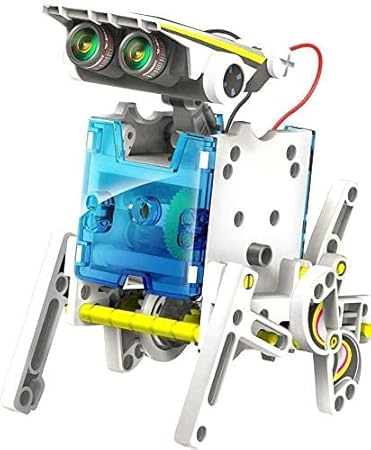14-in-1 Solar Educational Robot Kit Toys - Powered by The Solar Energy - Building Kit DIY Assembly Battery Operated Robotic Set - for Kids, Children & Girls