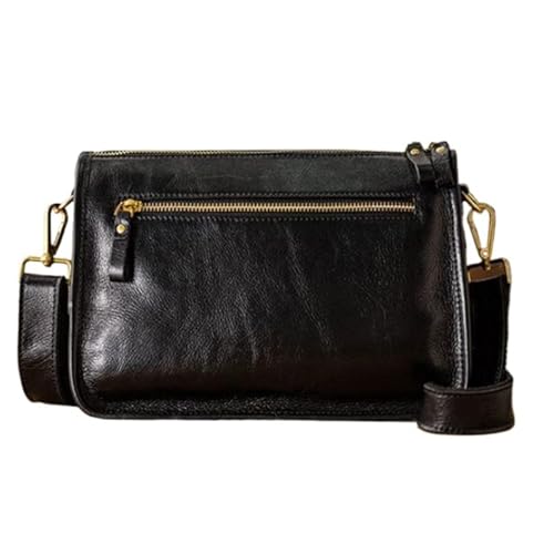 Mens Messenger Shoulder Bags Genuine Leather Casual Daypacks Briefcases Crossbody Bags Waist Packs 11Inch2