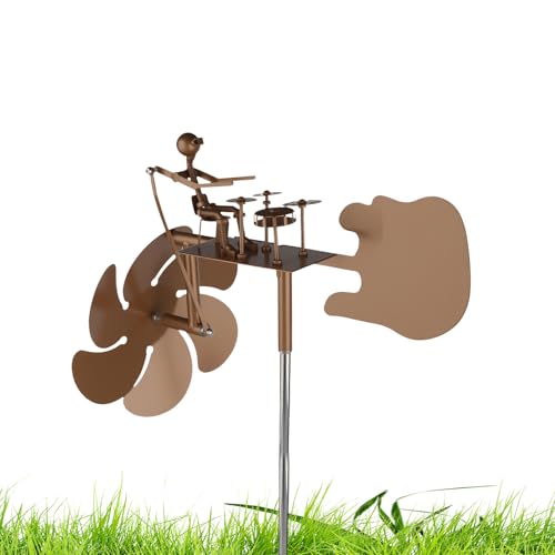 Handgefertigte Metall Schlagzeuger Windmühle - Kreativ Drehende...