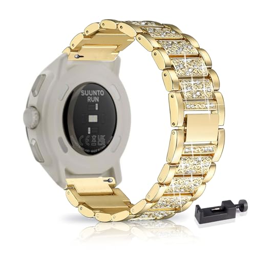 金属 スマートウォッチバンド 対応 Suunto Run 交換ベルト調整可能 男女兼用 マグネットクラスプ 鋼 留め金 メッシュ 軽量 通気性 ストラップコンパチブル 換えバンド Suunto Run 交換ストラップ 金属ベルトレディースメンズ対応 (3)