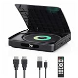 Lecteur DVD TV, YOTON Lecteur DVD HDMI 1080P, Aucune Restriction de région, Fonction de dernière mémoire, Lecteur CD avec Port USB（Blu-ray non pris en charge）