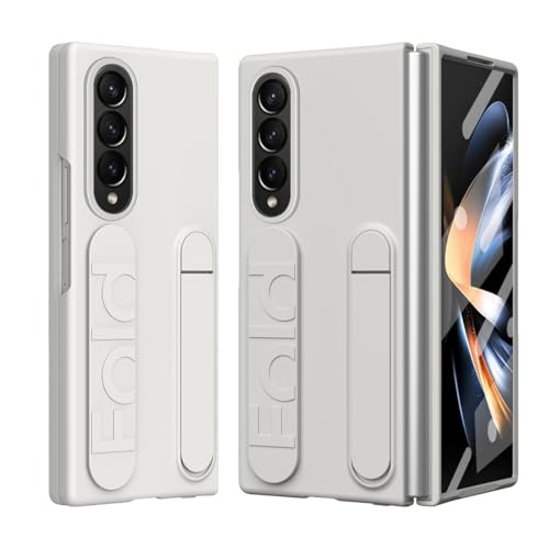 Coque Galaxy Z Fold 4 blanche antichoc protection écran et béquille