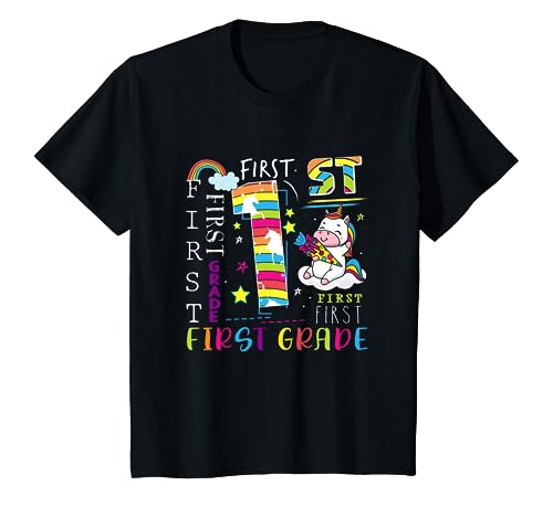 Enfant 1st grade Unicorn Schoolchild School Start Enrollment Unicor T-Shirt