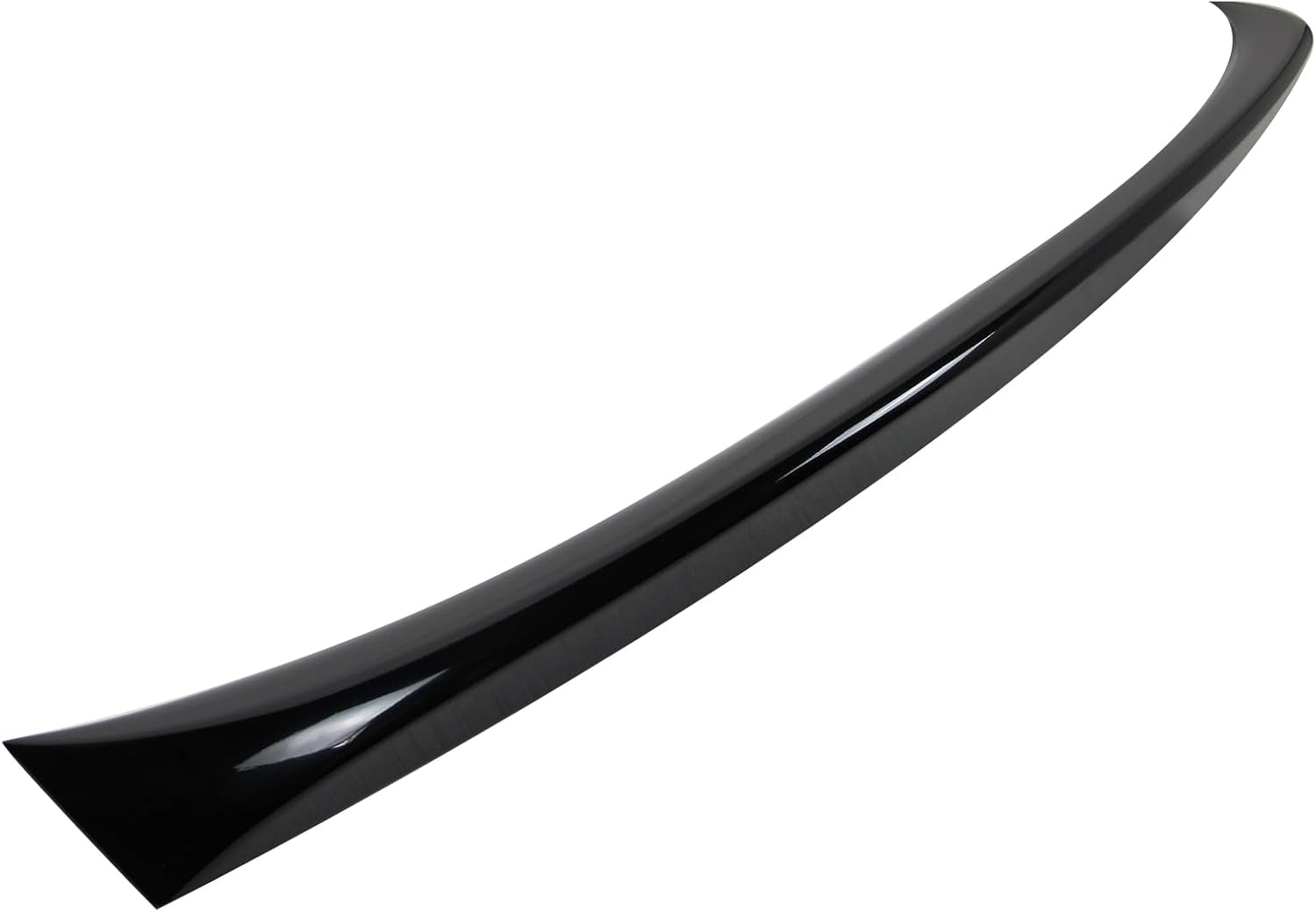 IKON MOTORSPORTS, Trunk Spoiler Compatible with 2006-2011 BMW E90 3 Series Sedan & 2008-2012 E90 M3 Sedan, OE Factory Style Painted #475 Black Sapphire Metallic ABS Rear Trunk Lid Spoiler Wing Lip