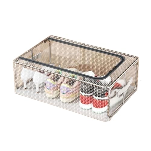 Contenedores porta ropa con estructura de metal - Contenedores porta ropa con tapa | Caja de almacenamiento plegable para ropa | Contenedor de gran capacidad para juguetes, libros, manualidades